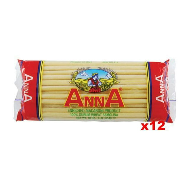 Long Ziti Pasta 19 (Anna) CASE (12 x 1 lb)DISC