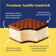 Fatboy Ice Cream Sandwich, Frozen, Premium Vanilla, 5 fl oz, 12 Count