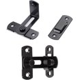 thumbnail image 5 of Pestillo de puerta en ángulo recto 2 piezas pestillo de puerta cerradura de puerta de acero inoxidable hebilla de puerta perno de puerta con tornillo para puertas y ventanas negro esquí esquí Gafas de esquí, 5 of 5