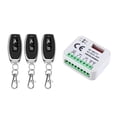 thumbnail image 1 of Universal Garage Door Opener Switch with 3 Remote Control RX Multi Frequency 300-868Mhz Receiver 9-30V 2CH Relay Module, 1 of 5
