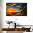 thumbnail image 3 of Elephant Stock Punta Cana Beach Sunrise Wall Art - Horizontal Canvas Wall Art - Living Room Wall Decor - Beach Canvas - Orange And Blue Decor - 39" x 26", 3 of 8