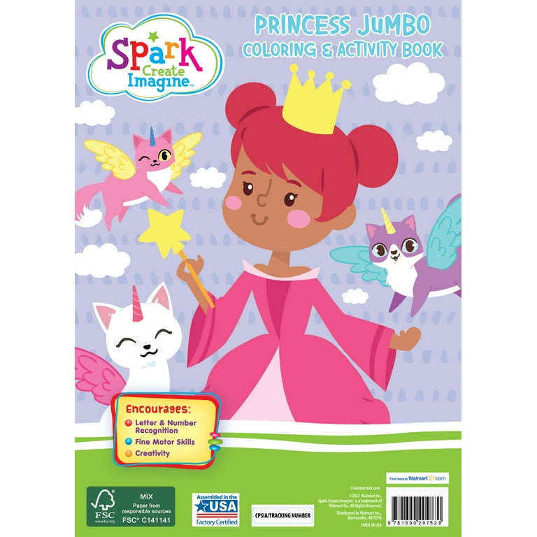 Jumbo Princess Coloring & Activity Book - 2-Titles2-Pack - G8 Central
