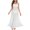 White, variant on Dress Cover Up Women Diamond Spaghetti Strap Solid Color Sheer Mesh Loose-Fit Halter Dresses Lightweight Comfortable Breathable Summer Sleeveless Long Sleepwear