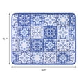 thumbnail image 6 of Diatomaceous Stone Dish Drying Mat, Floral Dish Mat Drying Kitchen Mat, Dishes, Cups, and Utensils Dark Blue 19.7*15.7 inch, 6 of 6