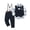 Blue, variant on Toddler Boy Clothes Suit Formal Dress Shirt Bowtie Vest Suspender Pants Gentleman Outfits