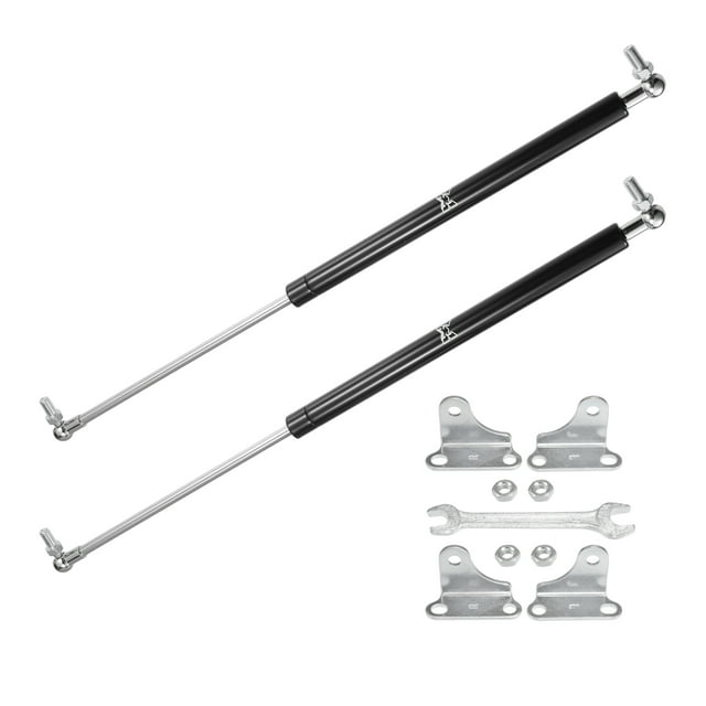 Unique Bargains 2 Pcs 20inch 67lb/298N Black Lift Supports Struts Shocks Gas Spring with Wrench Universal for RV Car