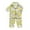 Light Yellow, variant on TSADFHJI Baby Girl Winter Clothes Yellow Toddler Kids Baby Boys Girls Dinosaur Animals Floral Satin Button down Shirt Tops + Long Pants Silk Pajamas Sleepwear Outfits Loungewear Set 12-24 Months Green