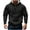 Black, variant on Chiccall Mens & Big Mens Hoodies Fleece Lined Cargo Hoodies Oversized Half Zip Hood Drawstring Sweatshirts Plus Size Pullover Tops with Pockets