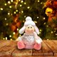 thumbnail image 5 of Figura de elfo sentado para muñeca, regalo de Año Nuevo, Navidad, juguete, Orna de escritorio, 2022, 5 of 5