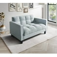 thumbnail image 3 of Home Design Vernal 2-Piece Upholstered Square Arm Living Room Furniture Set with Loveseat and Sofa, Delift, 3 of 7