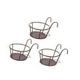 thumbnail image 4 of koolsoo 3x Hanging Planter Basket Above The Rail Flower Pot Holder Around Hanging Railing Planters for Window Courtyard Outdoors in The Interior Outdoors Bronze, 4 of 8