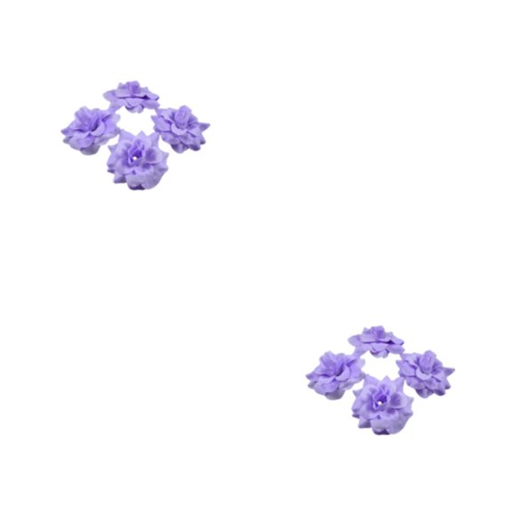 Wosthever 50 piezas de textura y apariencia realista - Proyectos de bricolaje Aplicación amplia Ropa multicolor Fiestas Ecológico Púrpura Púrpura 4.5 cm 2Conjunto