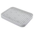 thumbnail image 1 of Bandeja de drenaje, escurridor de platos de 2 niveles con bandeja de goteo, bandeja de té para taza, tazón, fruta, utensilio, café, 32,5*24,5*4cm JM, 1 of 6