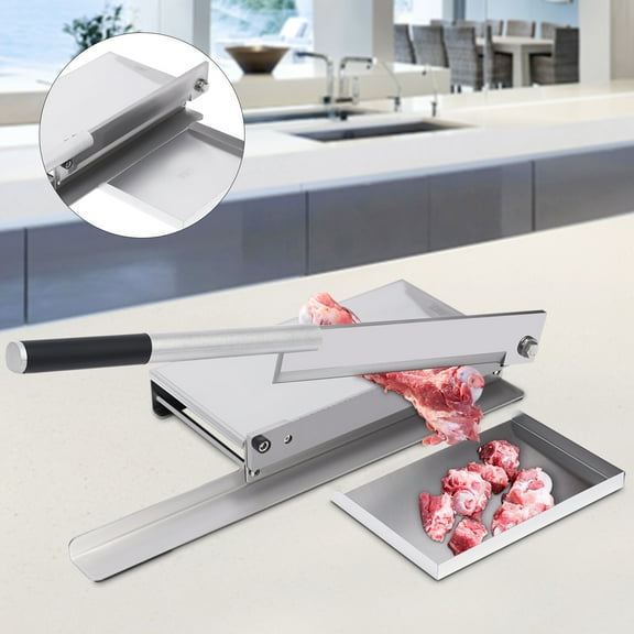 Heavy Duty Manual Meat Bone Cutter Chopper Chicken Cutting Machine with Blade US