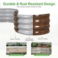 thumbnail image 3 of Cama de jardín elevada de acero galvanizado prefabricado, 60 x 60 x 30 cm, 2 unidades, 3 of 9