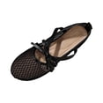 thumbnail image 3 of Willtoo Women's Mesh Ballet Flats Buckle Strap Comfortable Ballerina Shoes Ladies Fishnet Slip-on Casual Dress Mary Jane Flats, 3 of 7