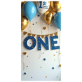 thumbnail image 3 of Blue Gold First Birthday Balloon Decorations Banner Backdrop Stars Decor Background Photography Props One Year Celebration Party Supplies, 3 of 4