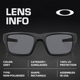 thumbnail image 4 of Oakley OO9367 Drop Point Rectangle Shaped Non-Polarized Sunglasses for Men - Includes Official Eyewear Kit - Matte Black Frame with Grey Lens, 4 of 7