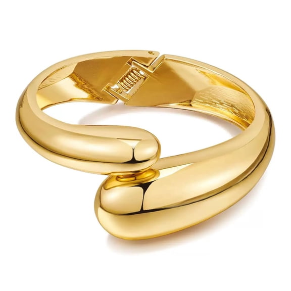 Gold Bangle Bracelets for Women Trendy Chunky Adjustable Twist Cuff Bracelet Jewelry Gifts