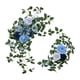 thumbnail image 1 of 2 piezas de flores de arco de boda, rosas artificiales, guirnalda de flores, hermosa decoración decorativa Azul, 1 of 9