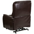thumbnail image 6 of Emma + Oliver Brown LeatherSoft Remote Powered Lift Recliner for Elderly, 6 of 11