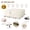 Beige, variant on ULTCOVER Smart Selection Patio Furniture Cover Fits Tables up to 74" x 74" with 6 Chairs Waterproof Dustproof UV-Resistant Patio Table Cover,Beige