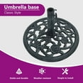 thumbnail image 4 of vidaXL Umbrella Weighted Base Patio Parasol Stand for Poles of 1.4"/1.5"/1.9", 4 of 8