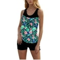 thumbnail image 2 of LOPECY-Sta 2 Piece Swimsuit for Women Sleeveless Tummy Control Two Piece Bathing Suits Flowy Swim Tops with Boy Shorts, 2 of 8