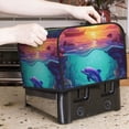 thumbnail image 7 of Lsque Hawaiian Island Dolphin Print 4 Slice Toaster Cover , Kitchen Appliance Dustproof Protector , Toaster Protector Dustproof Kitchen Appliance Cover, 7 of 7