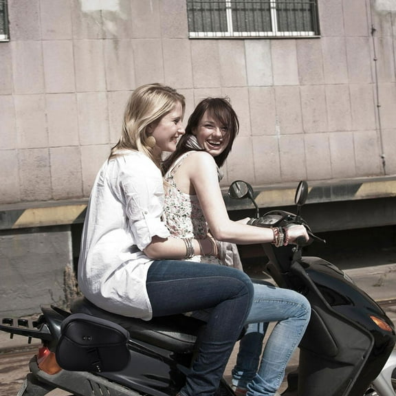 WORGEOUS  Motorcycle Saddle Bags Universal Saddlebags Handlebar Black