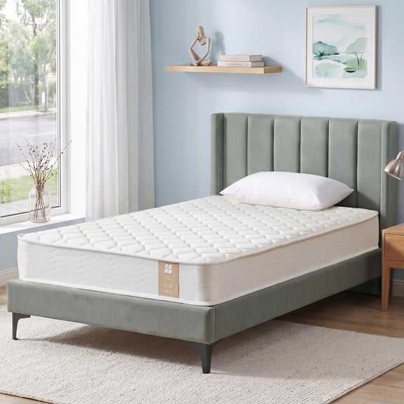 Actoroom 6 inch Twin Size Innerspring Mattress in a Box, Medium Firm, CertiPUR-US Certified