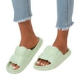 thumbnail image 3 of ZTTD Cloud Slides for Women and Men Shower Slippers Bathroom Sandals Extremely Comfy Cushioned Thick Sole Slippers Beach Shoes Green, 3 of 8