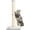 Grey, variant on 34inch    with  Sisal Rope 4.3Inch Large Diameter Scratcher  Tree for Indoor Cats Beige