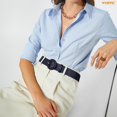 thumbnail image 3 of WHIPPY Women's Wide Leather Belt for Jeans Pants Dresses Ladies Belts with Round Buckle, 3 of 6