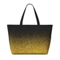 thumbnail image 2 of Honeii Gold Glitter Gradient for Tote Bag with Adjustable Strap,Beach Bag, Waterproof Sandproof Beach Tote Bag, Large Capacity Foldable Beach Bags, 2 of 7