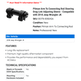 thumbnail image 2 of Pitman Arm To Connecting Rod Steering Drag Link Adjusting Sleeve - Compatible with 2018 Jeep Wrangler JK, 2 of 2