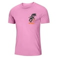 thumbnail image 4 of NAMTYQX Funny Shirts for Men Short Sleeve Crew Neck Cool Baggy Casual Lightweight Oversized Elasticated Graphic Lounges True Classic Tees Men Pink Size M, 4 of 5