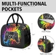 thumbnail image 6 of Reusable Gaming Lnsulated Lunch Bag for Women & Men-Leakproof Water-Resistant Cooler Tote,Large Capacity(10.6x8.7x6.3in)for Work,Office,Travel,Picnic,Beach., 6 of 7