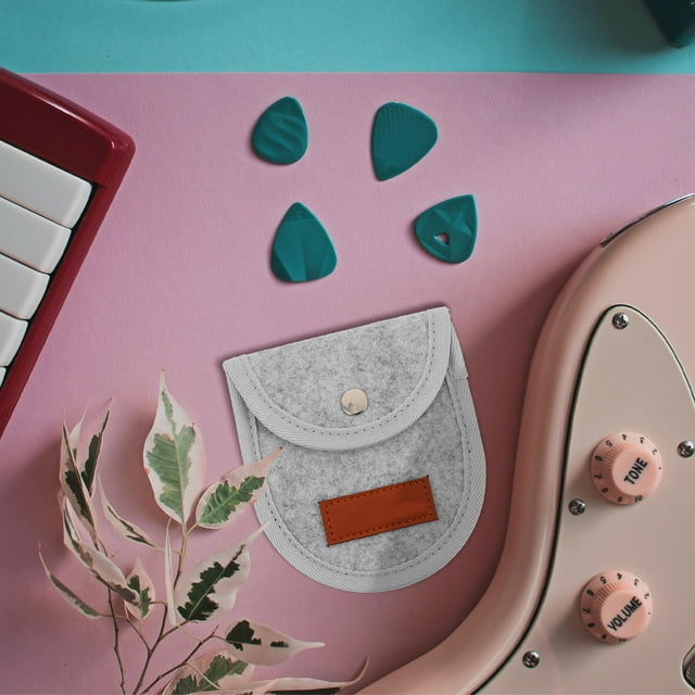 OULII 1 Pce Pochette pour Guitare Électrique Feutre Gris avec Fermeture Éclair Étui de Rangement Durable