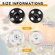 thumbnail image 2 of 24 Ensembles De Boutons-pression Cousus (12 Mm), Boutons-pression Cousus, Boutons-pression En Mtal Argent Noir, Cintres, Sacs Main, Processus De, 2 of 5