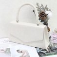 thumbnail image 3 of Retro Suede Tote Style Wedding Ladies Party Prom Evening Clutch Hand Bag Purse, 3 of 3