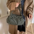 thumbnail image 4 of HAIJIE Plaid Shoulder Bags For Women Bow Crossbody Bag Soft Messenger Purse Zipper Handbag Adjustable Shoulder Straps (Style D-Green,One Size), 4 of 4