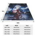 thumbnail image 5 of Jujutsu Kaisen Fleece Blanket Super Soft Cozy Throw Blanket Fuzzy Comfy Flannel Blanket Warm Plush Blankets And Throws For Couch, Sofa, Bed 50"X40", 5 of 6