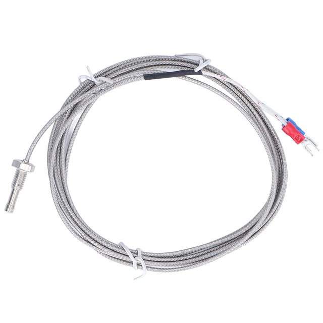Veeki Screw Probe Temperature Sensor J Type Thermocouple 2 Meters Cable Temperature Range: 0~750℃ WRNJ-M6-051601