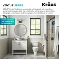 thumbnail image 5 of KRAUS Ventus Bathroom Shelf Towel Rack with Towel Bar in Brushed Gold, 5 of 9
