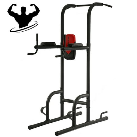 Power Tower Exercise Equipment Adjustable Durable Multi-Function Body Power Tower w/ Dip Station Pull Up Bar For (Best Pull Up Tower)