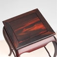 thumbnail image 3 of Bending Leg Square Display Stool, Vases Plants Sculpture Rosewood Bracket Base, 3 of 7