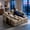 Taupe, variant on 66.33'' Sleeper Sofa Bed Full Size, Convertible Couch for RVs, Black,Chenille Chaise Lounge with Storage, USB & Table, 2 Pillows for Camper, Loveseat for Living Room, Apartments, Offices
