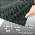 thumbnail image 3 of 3'x12' Soft Indoor/Outdoor Hobnail Style Area Rugs. Lightweight and Flexible for Easy Cleaning and Transport (Color: Black Ice), 3 of 8