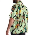 thumbnail image 3 of Football Men's Short Sleeve Poplin Beach Shirts, Casual Printed Button Down Summer Hawaiian Shirt - Unisex, 3 of 6